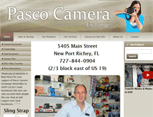 Tablet Screenshot of pascocamera.com